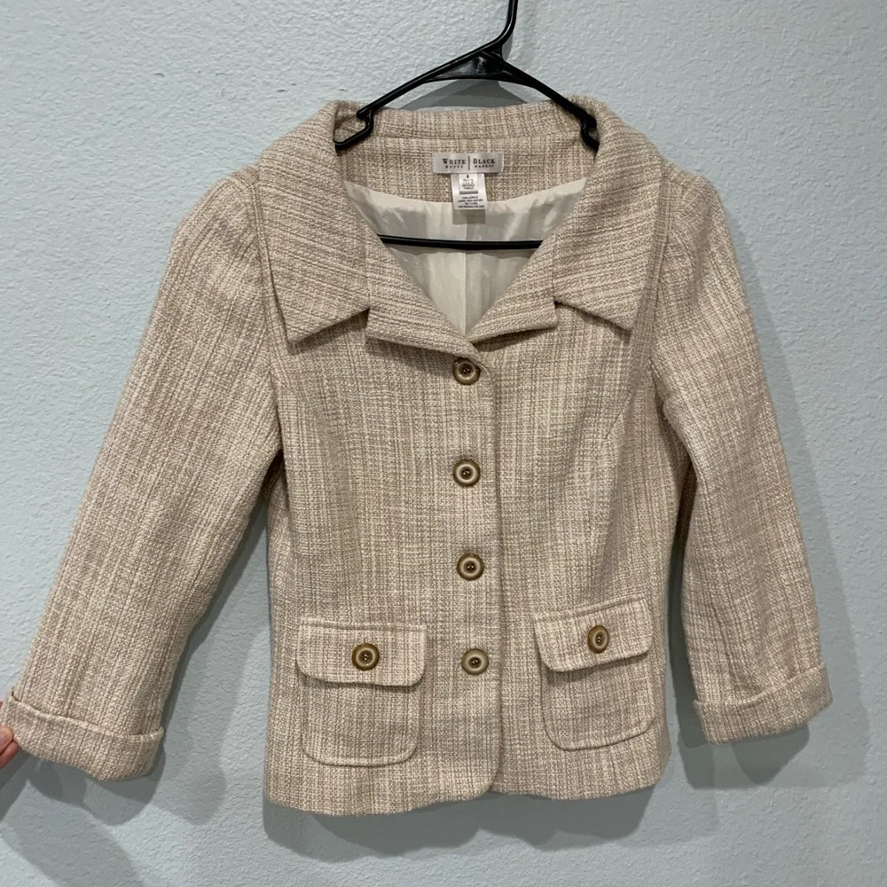 WHBM Tweed Blazer sz 6 - Picture 1 of 6